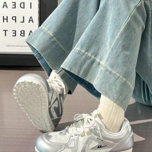 Women's Summer Ballet-Style Breathable Soft-Soled White Sneakers - Trendy Korean Design