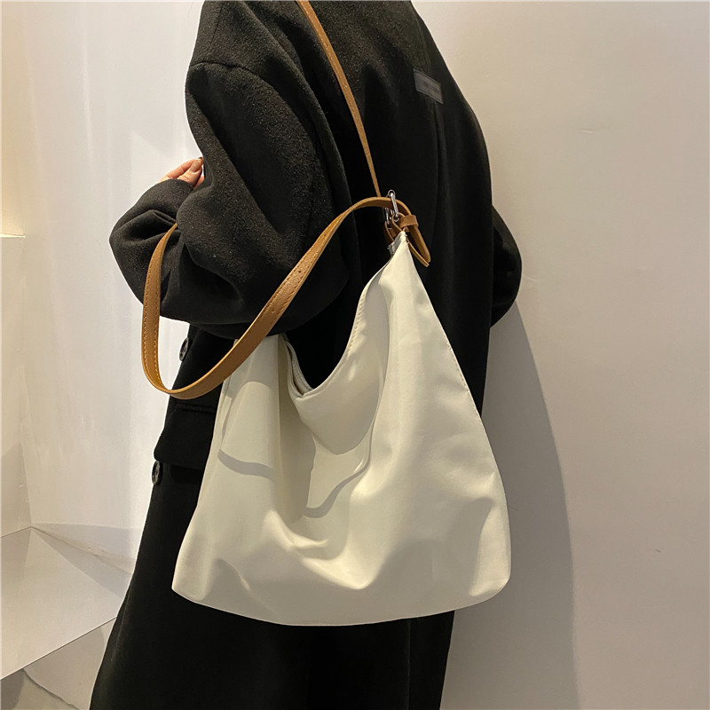 Women's Summer Canvas College Bag - Petite Korean Style Niche Design for Carrying Books - 2025 Trendy Small Tote