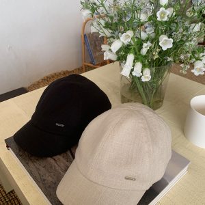 Women's Summer Linen Duckbill Hat - Breathable Octagonal Design for Sun Protection - Versatile Yuppie Old Money Style