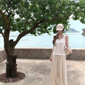 Women's Summer Linen Duckbill Hat - Breathable Octagonal Design for Sun Protection - Versatile Yuppie Old Money Style