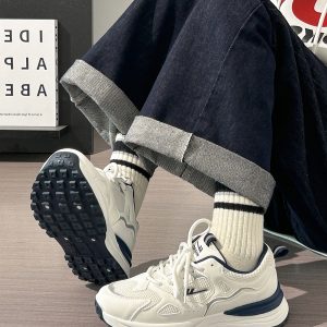 Women's Summer Mesh Breathable Casual Sports Shoes, Versatile Soft-Soled White Dad Sneakers, Korean Style for Students