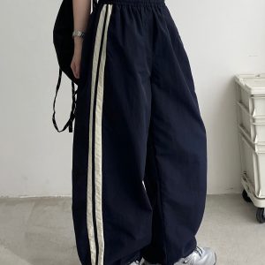 Women's Sun Grapefruit Embroidered Two-Way Stretch Slimming Sports Pants - Versatile Casual Long Pants for Activewear