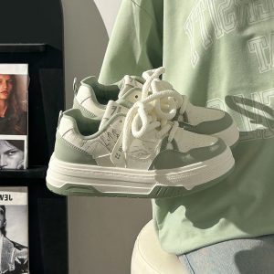 Women's Thick-Soled Big Head Shoes - Breathable White Board Shoes for Summer 2025 - Trendy Casual Footwear