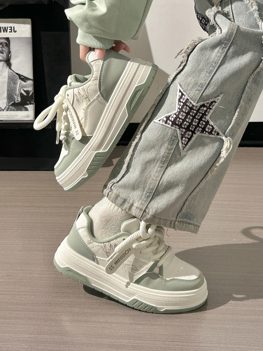 Women's Thick-Soled Big Head Shoes - Breathable White Board Shoes for Summer 2025 - Trendy Casual Footwear Women's Thick-Soled Big Head Shoes - Breathable White Board Shoes for Summer 2025 - Trendy Casual Footwear