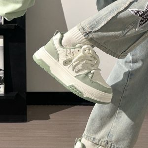 Women's Thick-Soled Big Head Shoes - Breathable White Board Shoes for Summer 2025 - Trendy Casual Footwear