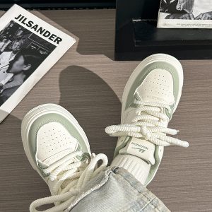 Women's Thick-Soled Big Head Shoes - Breathable White Board Shoes for Summer 2025 - Trendy Casual Footwear