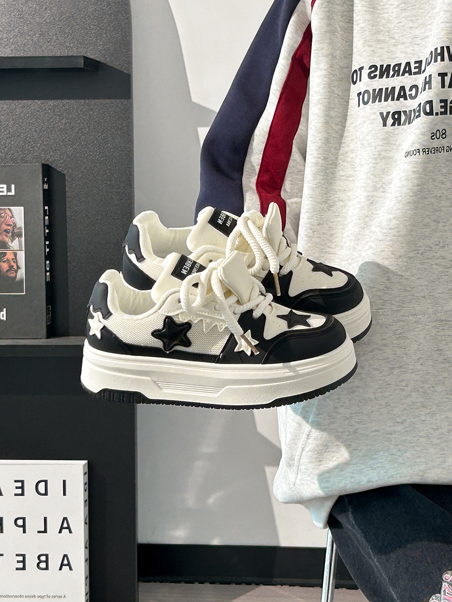 Women's Thick-Soled White Sneakers - Versatile Mesh Breathable Height-Increasing Trendy Shoes for Y2K Style Women's Thick-Soled White Sneakers - Versatile Mesh Breathable Height-Increasing Trendy Shoes for Y2K Style