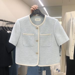 Women's Thin Blazer - Goddess Style, Fashionable Summer Short Top, Versatile Streetwear, 2025 Inspired by 90s Chic