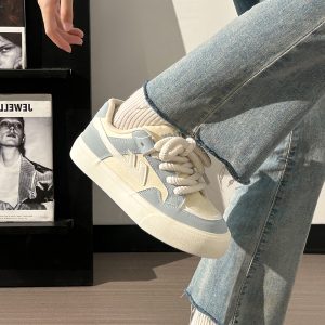 Women’s Versatile Little White Canvas Sneakers - Breathable Soft Sole Summer Shoes - Trendy Casual Footwear for Everyday Style