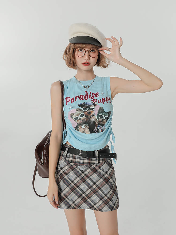 Women's Vintage American Design Small Cami Top - Sweet and Spicy Summer Style Women's Vintage American Design Small Cami Top - Sweet and Spicy Summer Style