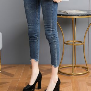 Women's Waterproof Platform Chunky Heel High Heels - Versatile Nude Flats for Professional Work - 2025 Spring Style