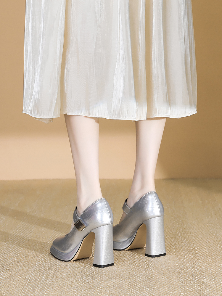 Women's Waterproof Platform Chunky Heeled Mary Jane Shoes with Square Toe for Height Increase - 2025 Trendy Fashion Footwear Women's Waterproof Platform Chunky Heeled Mary Jane Shoes with Square Toe for Height Increase - 2025 Trendy Fashion Footwear