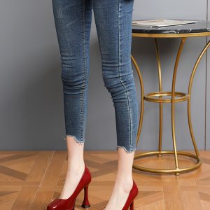 Women's Waterproof Platform High Heels - Elegant Thin Heels for Ceremonies, Runway Shows, and Spring 2025 Fashion Trends