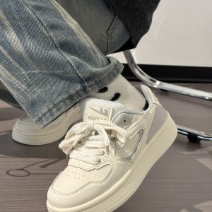 Women's White Sneakers 2025 - Breathable Simple Board Shoes for Students, Korean Style, Versatile Casual Footwear, Trendy INS Fashion