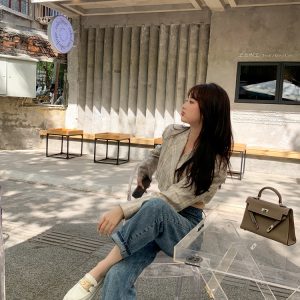 Women's White Thick-Soled Slip-On Loafers in British Style - Genuine Leather Spring Summer 2025 Fashion Footwear