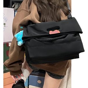 Women's Wide Strap Crossbody Bag - Versatile High-End Messenger Tote for Commuting - 2025 Fashion Trend