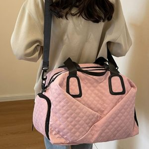 Women's Yoga Sports Bag with Dry Wet Separation, Large Capacity Fitness Bag, Handheld & Crossbody Travel Bag for Gym and Training