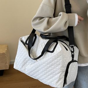 Women's Yoga Sports Bag with Dry Wet Separation, Large Capacity Fitness Bag, Handheld & Crossbody Travel Bag for Gym and Training