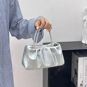 Wrinkled Cloud Bag for Women - 2023 Summer Niche Design, Trendy Crossbody Handbag with Chain, Versatile Fashion Accessory