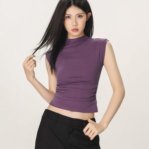 Y2K Casual Sleeveless Top for Women - High-End Feel Beer Captain American Style