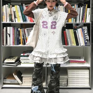 Y2K Style Women's Short Sleeve Dress with Hood, Summer Ruffled Edge, Subculture Millennial Skirt for Trendy Looks