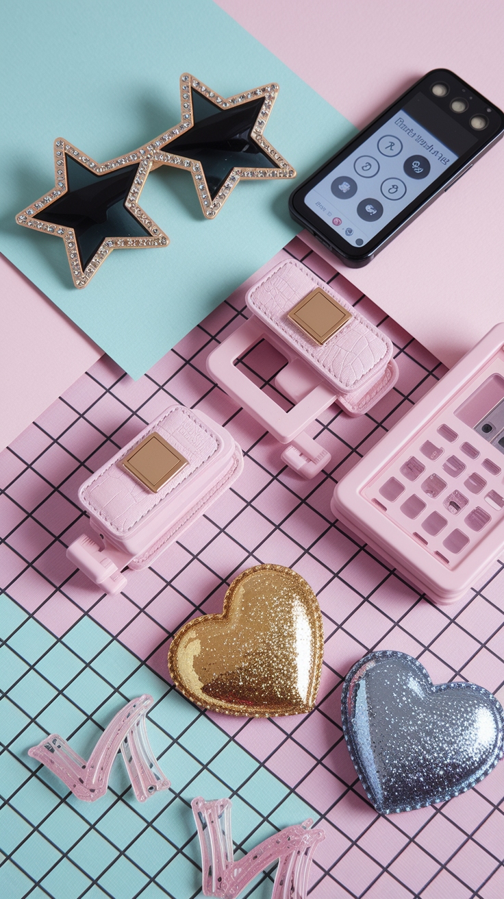 Stylish Y2K Accessories PNG for Modern Designs outfit idea