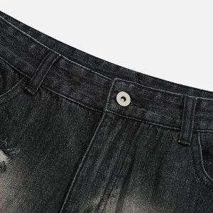 Concert Outfit 3D Multi Pocket Washed Jorts