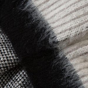 Concert Outfit Abstract Mohair Crew Neck Sweater