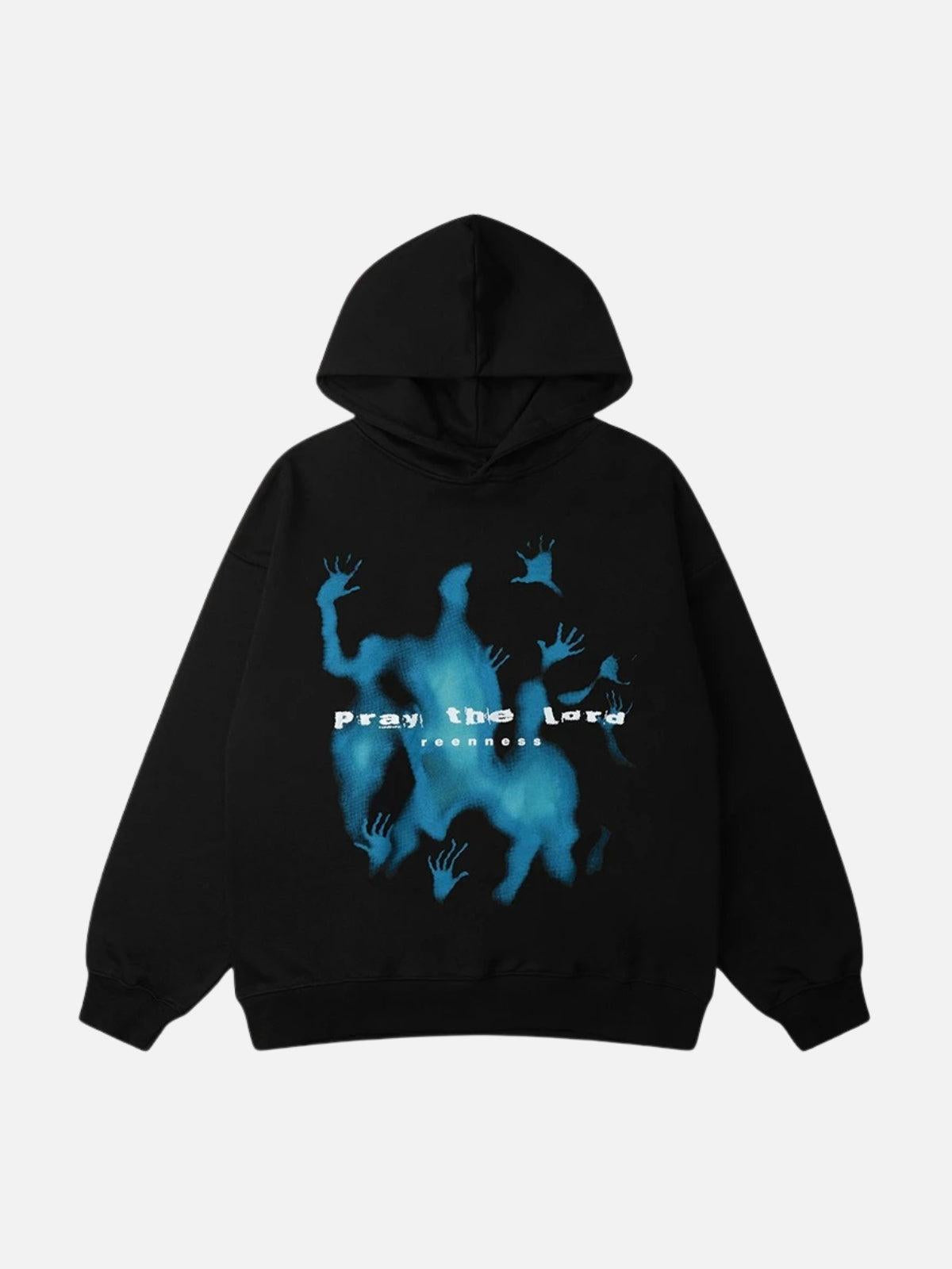 Concert Outfit Abstraction Shadow Print Hoodie Concert Outfit Abstraction Shadow Print Hoodie