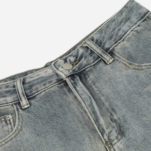 Concert Outfit Airbrushed Pentagram Applique Jeans