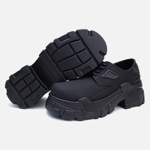 Concert Outfit All-Black Platform Shoes