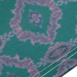 Concert Outfit Always Strive Green Patterned Jersey V-Neck T-Shirt