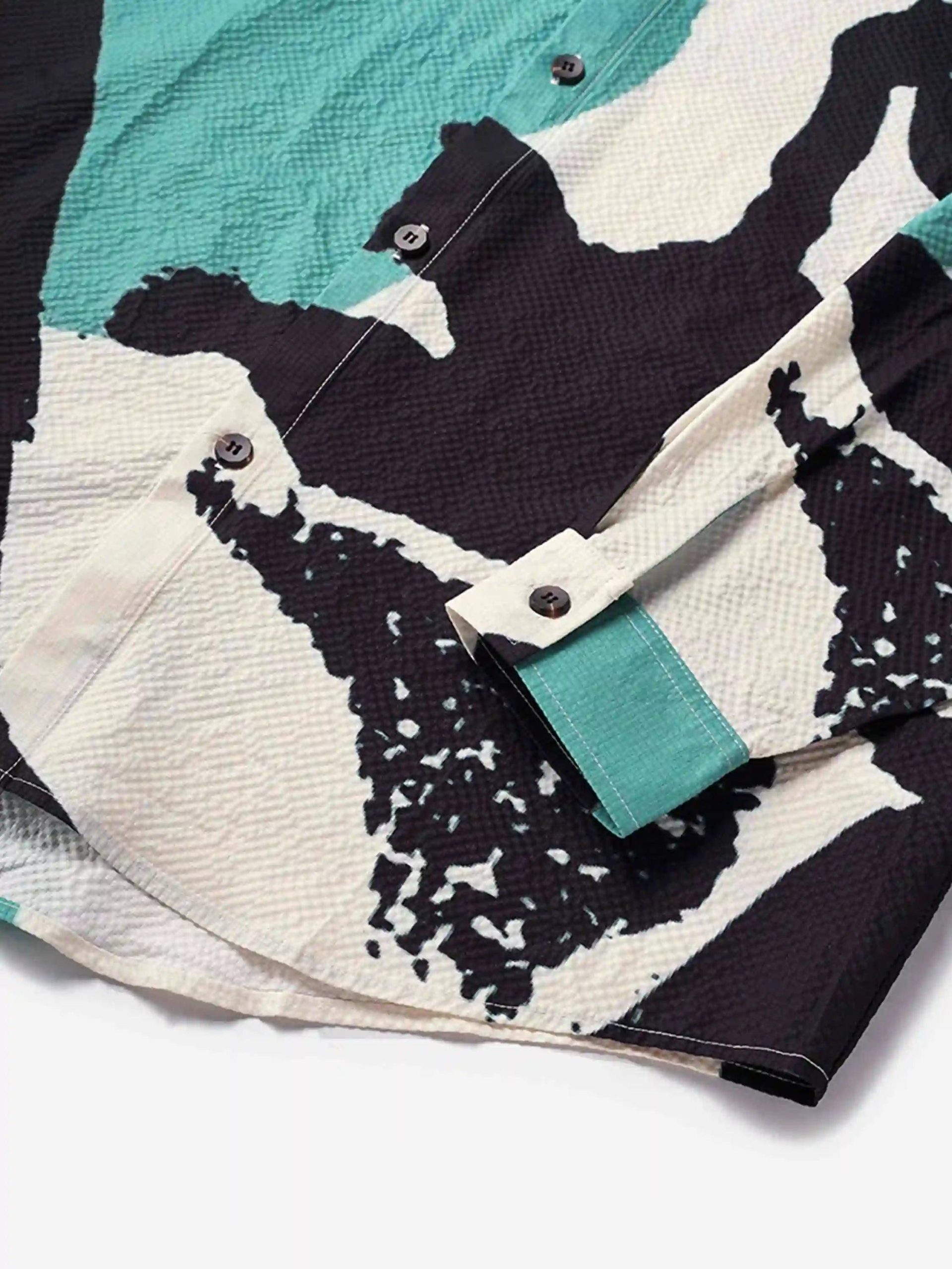 Concert Outfit American Graffiti Abstract Portrait Seersucker Shirt Concert Outfit American Graffiti Abstract Portrait Seersucker Shirt