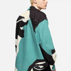 Concert Outfit American Graffiti Abstract Portrait Seersucker Shirt