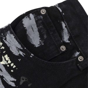 Concert Outfit American Graffiti Letter Print Jeans