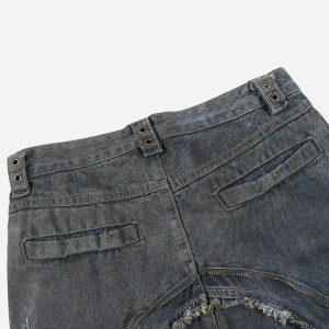 Concert Outfit American Heavy Duty Wasteland Style Work Jeans