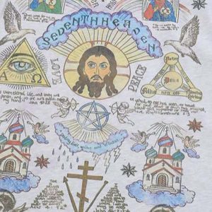 Concert Outfit American High Street Graffiti Long Sleeve T-Shirt