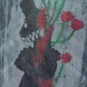 Concert Outfit American High Street Graffiti Washed Jeans