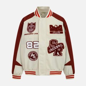 Concert Outfit American Hip-Hop Campus Baseball Jacket