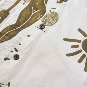 Concert Outfit American Mayan Abstract Mural Shirt