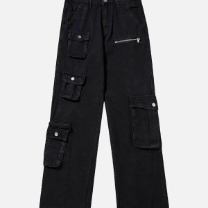 Concert Outfit American Multi-Pocket Work Pants