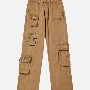 Concert Outfit American Multi-Pocket Work Pants