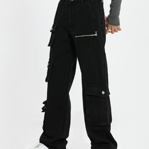 Concert Outfit American Multi-Pocket Work Pants