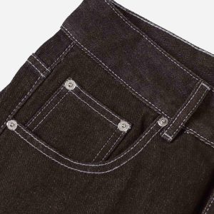 Concert Outfit American Patchwork Jeans