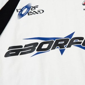 Concert Outfit American Patchwork Vintage Lapel T-Shirt