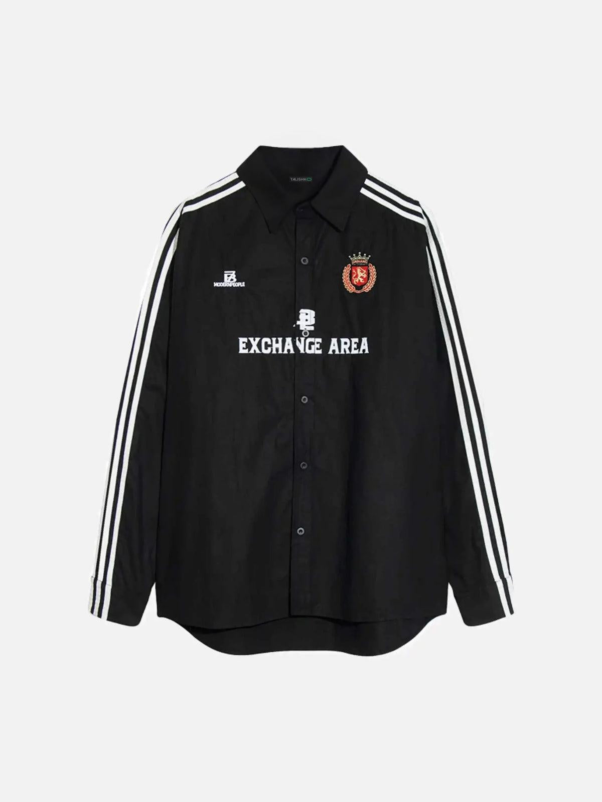 Concert Outfit American Retro College Style Lapel Long-Sleeved Shirt Concert Outfit American Retro College Style Lapel Long-Sleeved Shirt