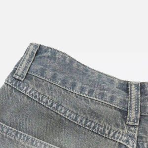 Concert Outfit American Retro Cropped Denim Jorts
