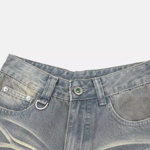 Concert Outfit American Retro Cropped Denim Jorts