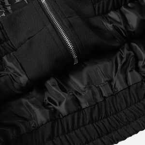 Concert Outfit American Retro Distressed Letter Print Jacket