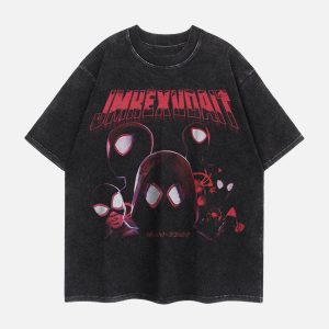 Concert Outfit American Retro Fun Printed Street Rap T-Shirt